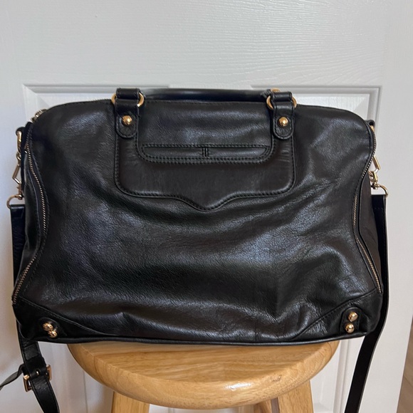 Rebecca Minkoff Leather Top Handle Bag, black - Picture 6 of 15